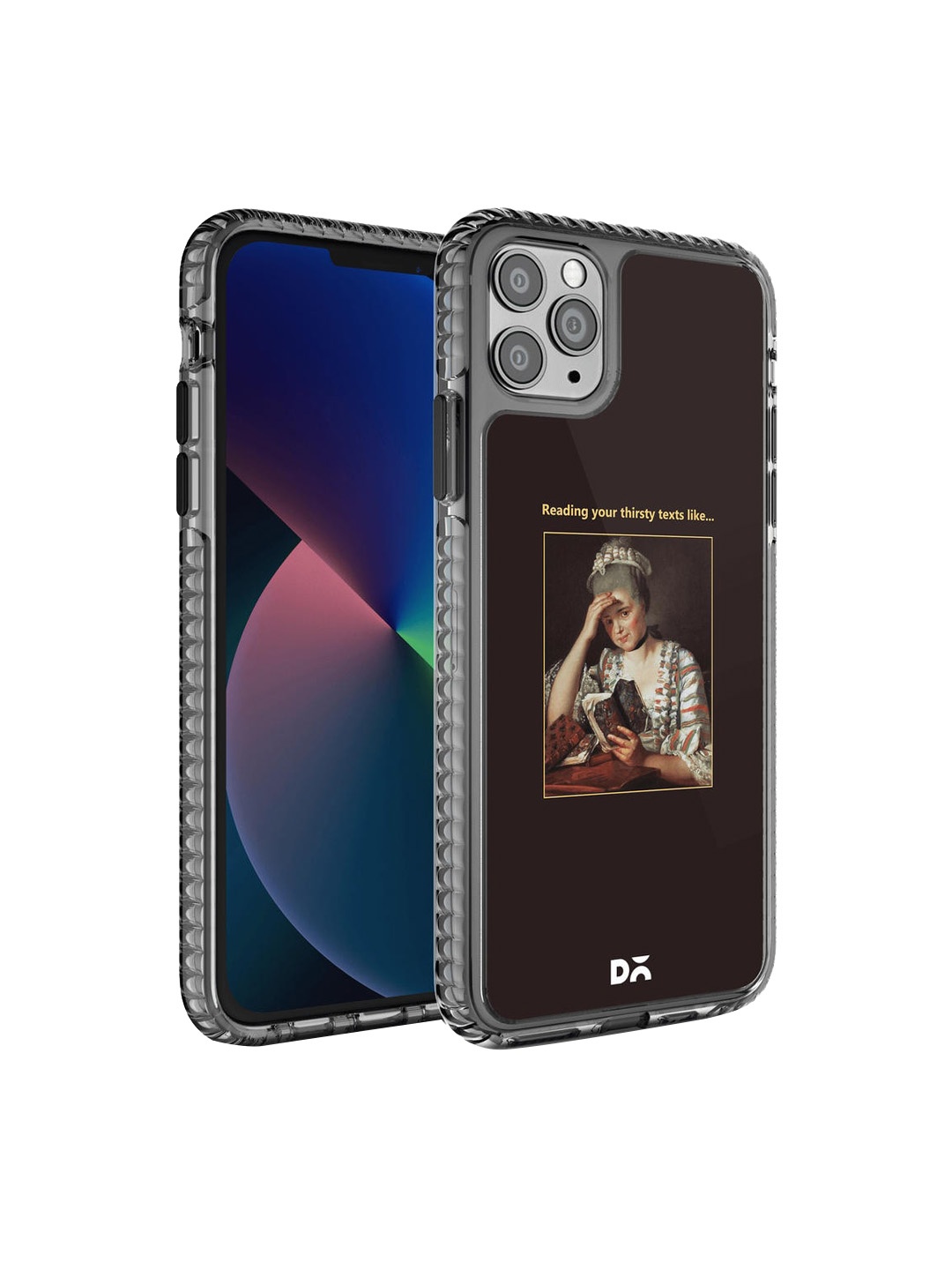 

DailyObjects Adults Brown & White Printed Thirsty Text iPhone 11 Pro Max Phone Case