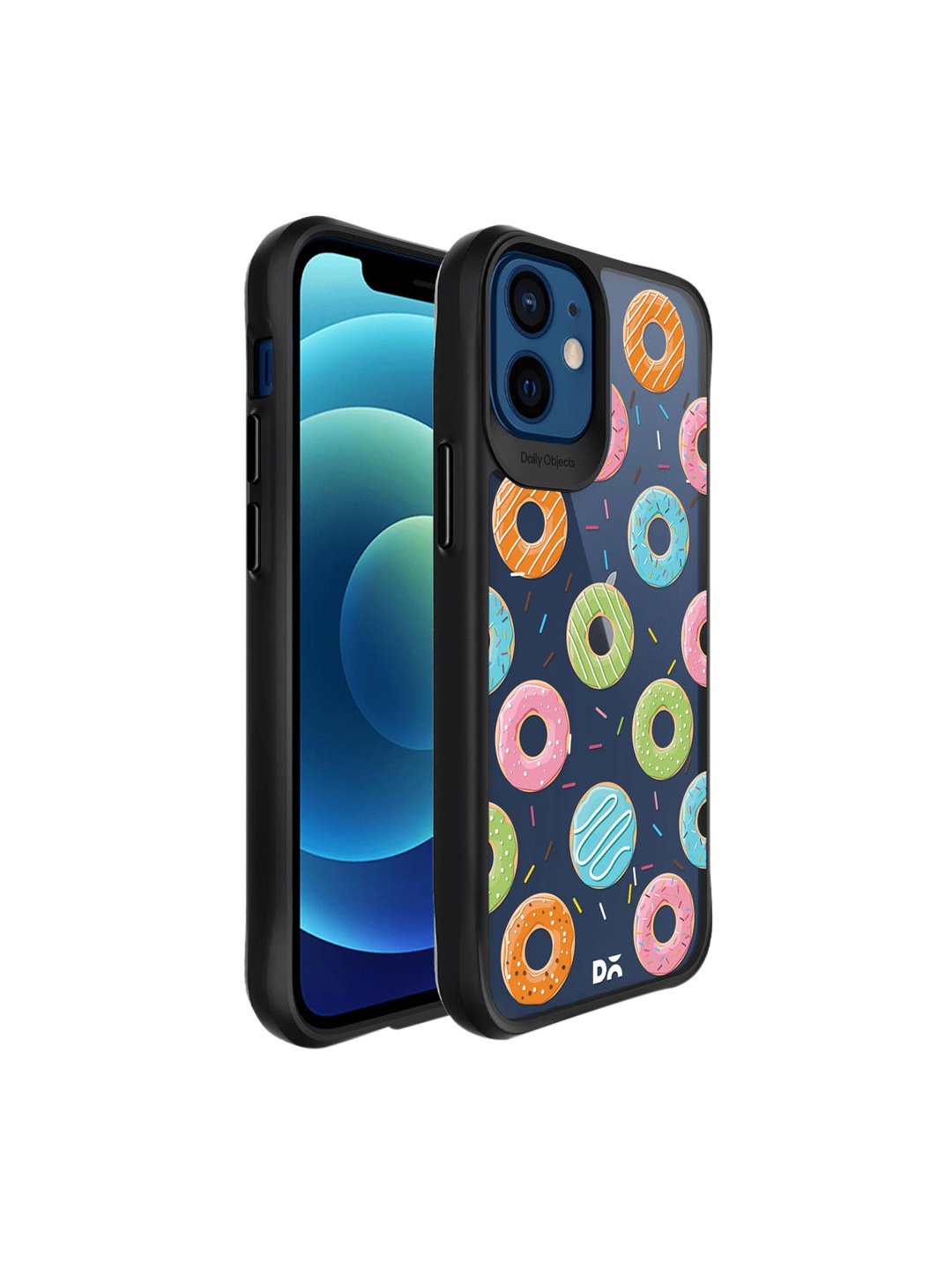 

DailyObjects Blue & Pink Printed Doughnut Icon iPhone 12 Phone Case