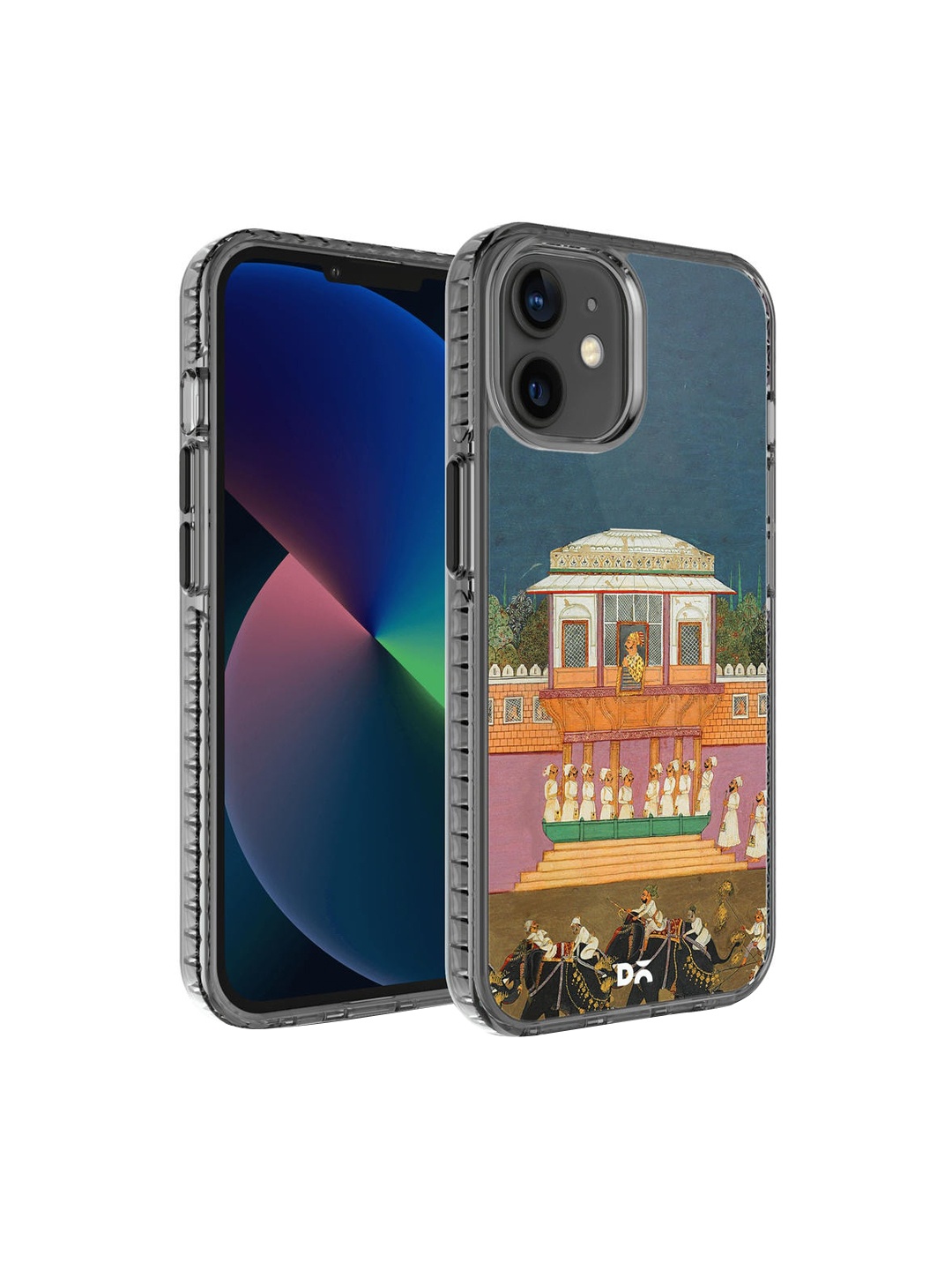 

DailyObjects Green & Orange Printed iPhone 12 Phone Case