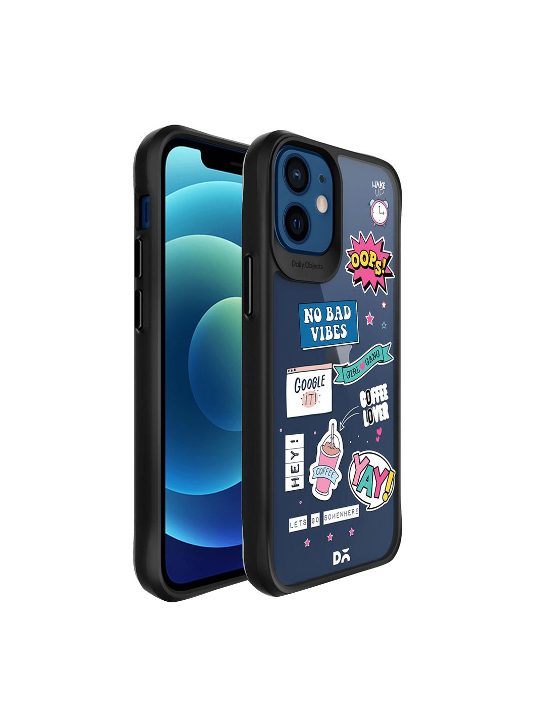 

DailyObjects Adults Blue & White Printed iPhone 12 Phone Case