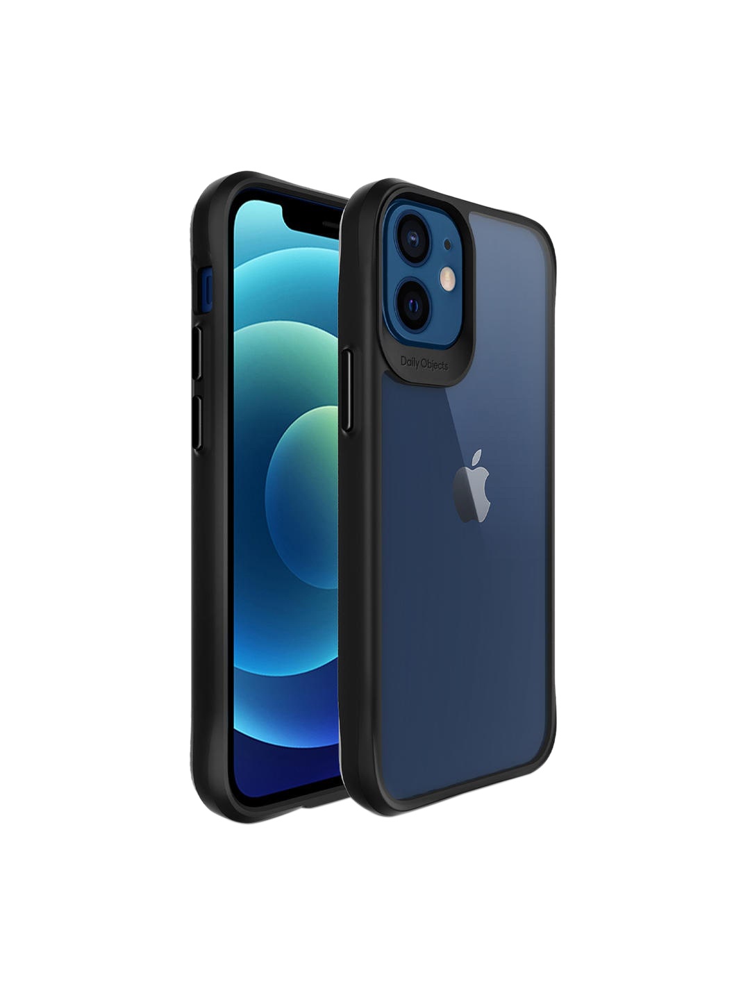 

DailyObjects Black and Navy Blue Printed iPhone 12 Phone Back Case