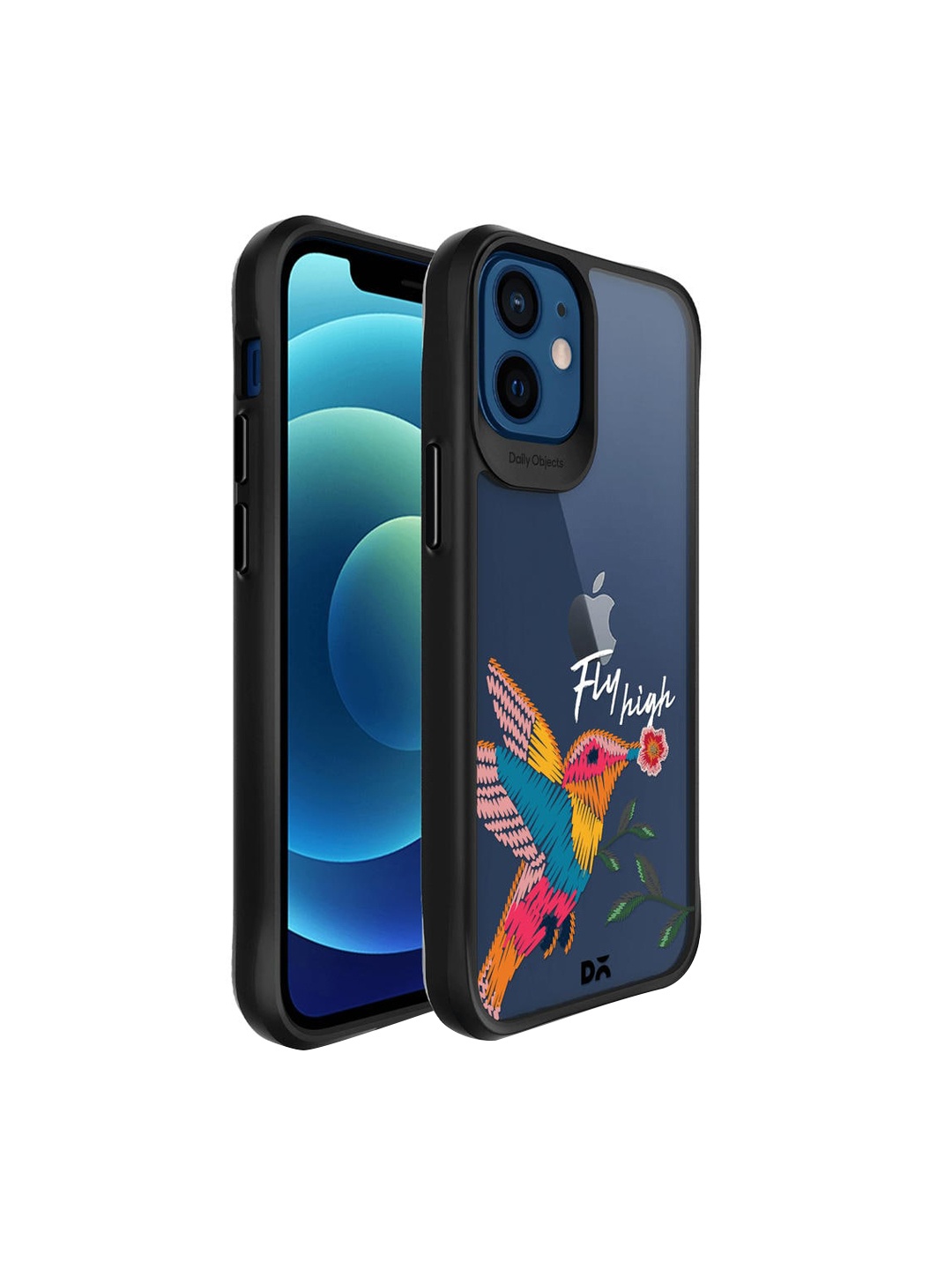 

DailyObjects Navy Blue & Yellow Fly High Printed iPhone 12 Back Case