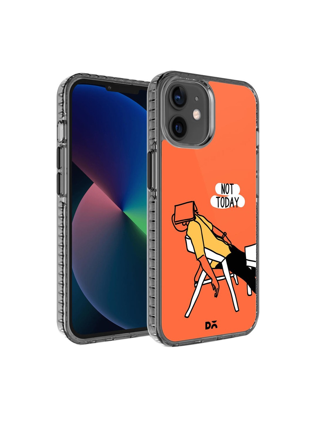 

DailyObjects Orange Printed iPhone 12 Phone Case
