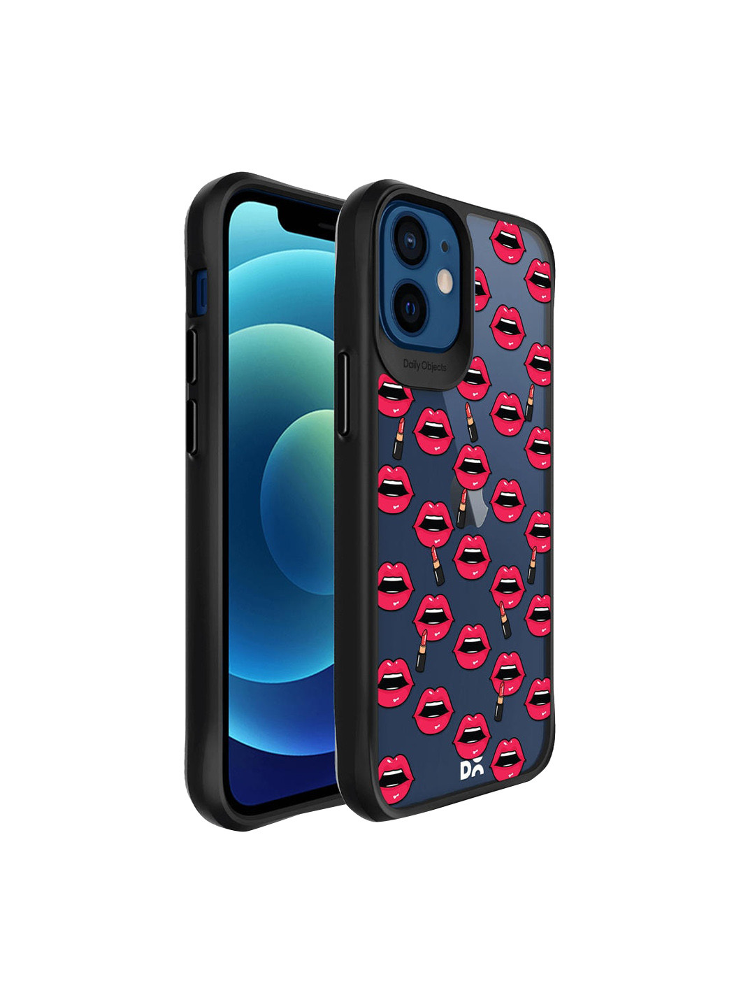 

DailyObjects Blue & Red Printed iPhone 12 Back Case