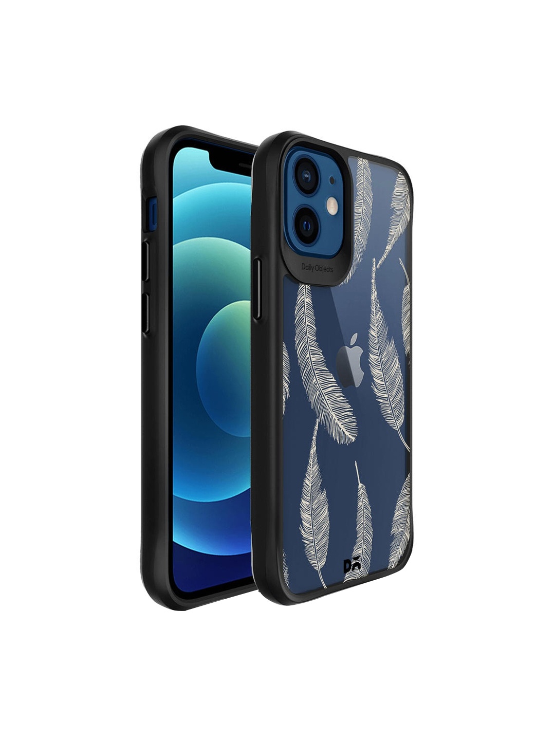 

DailyObjects Black & White Printed iPhone 12 Back Cover