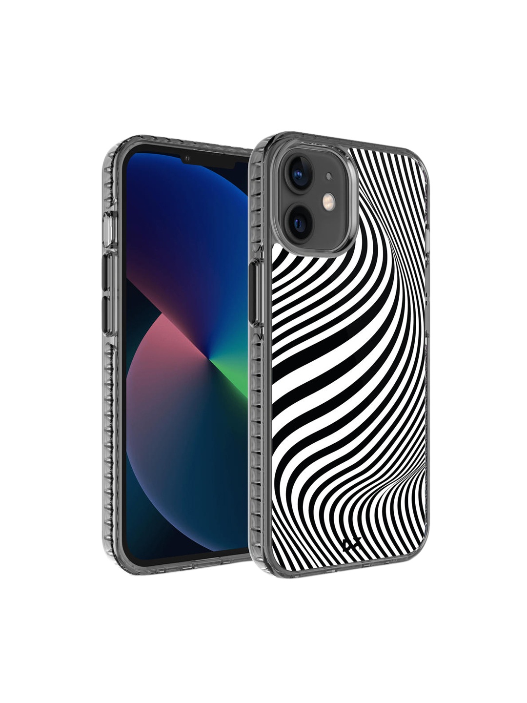 

DailyObjects Black & White Printed iPhone 12 Back Case