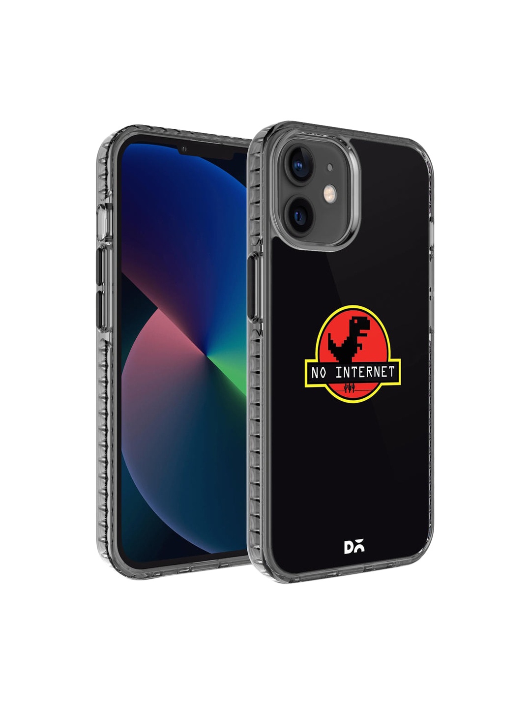 

DailyObjects Black & Red No Internet Stride iPhone 12 Back Case