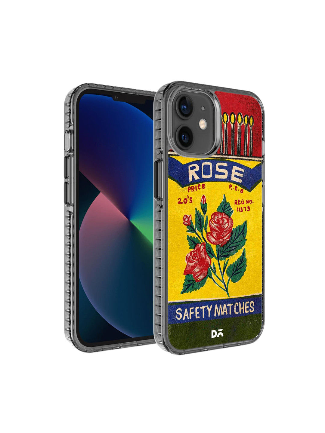 

DailyObjects Yellow & Blue Printed iPhone 12 Back Cover