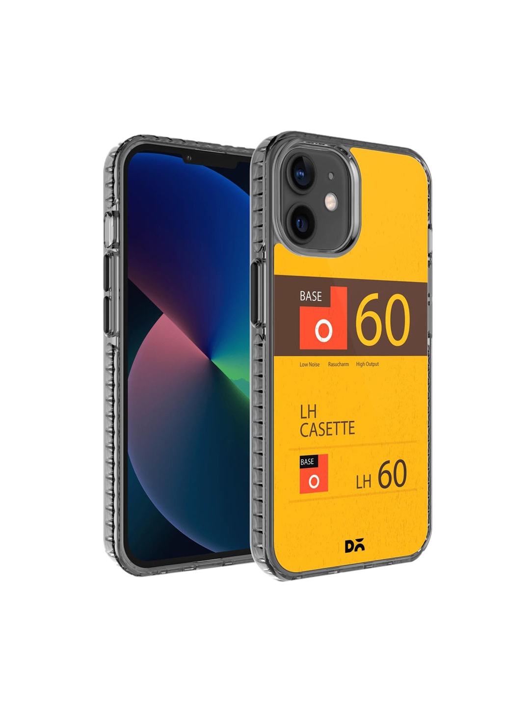 

DailyObjects Transparent & Yellow LH Cassette Stride 2.0 Printed iPhone 12 Back Cover