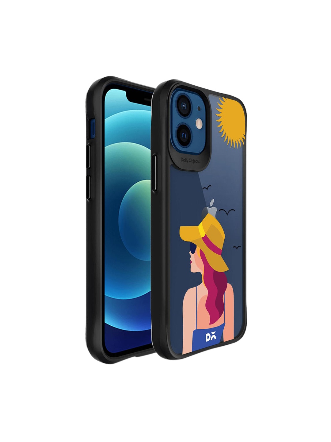 

DailyObjects Blue & Yellow Printed iPhone 12 Phone Case