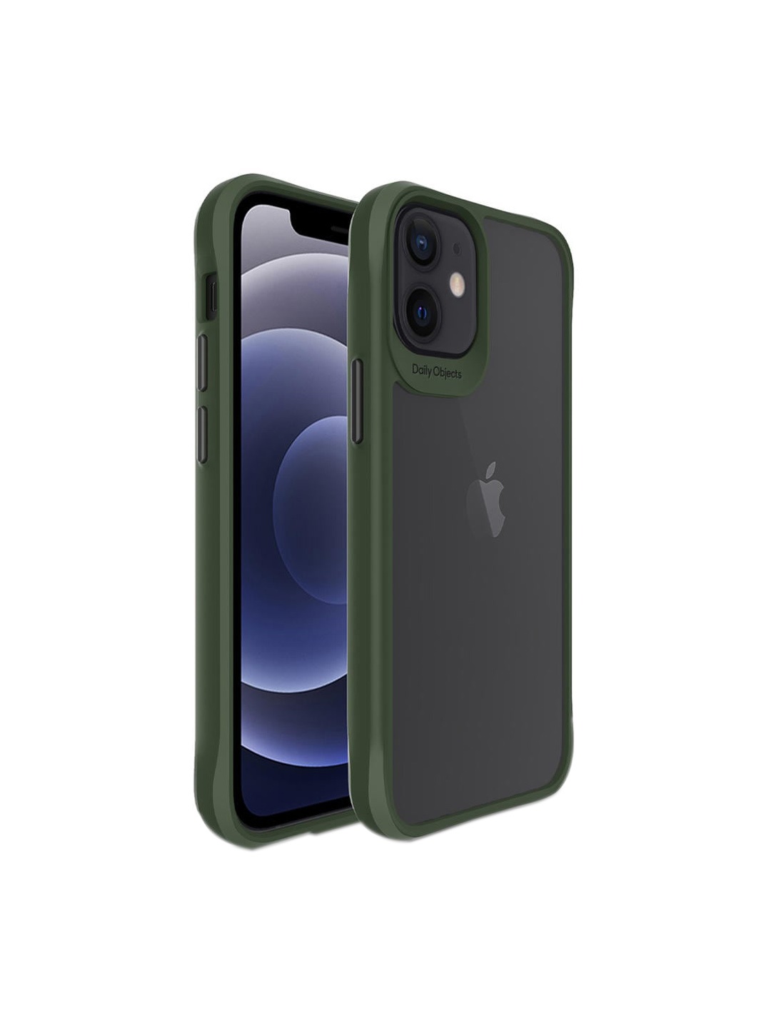 

DailyObjects Green Hybrid Clear IPhone 12 Back Case