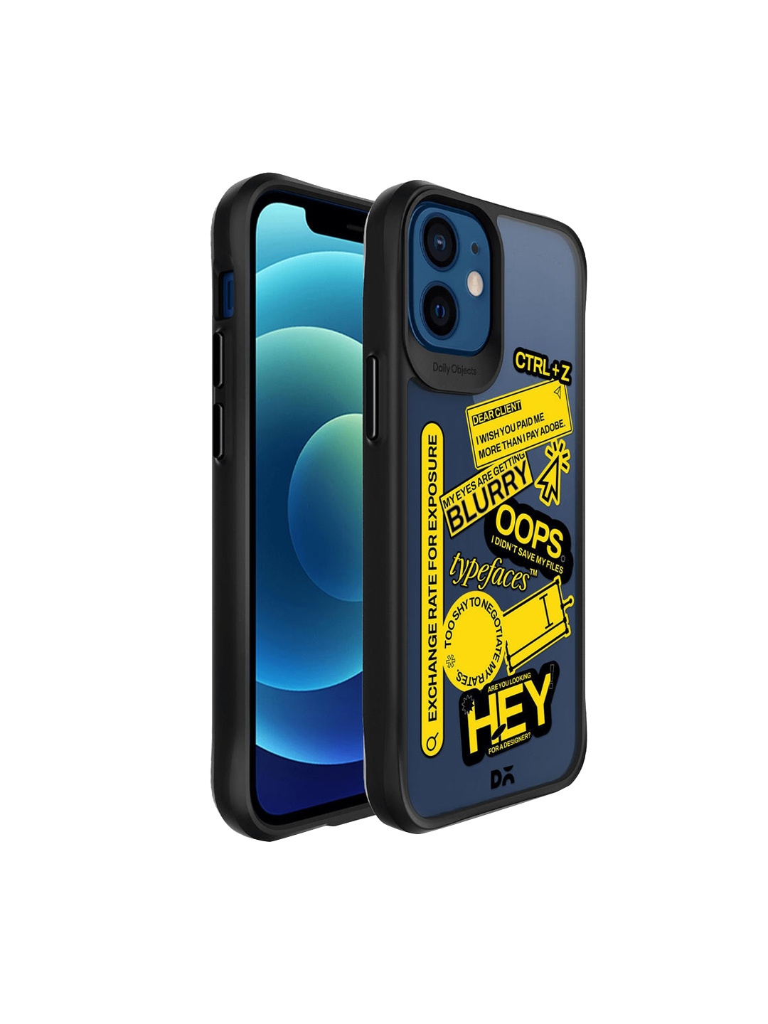 

DailyObjects Transparent & Yellow Designer Life iPhone 12 Back Case