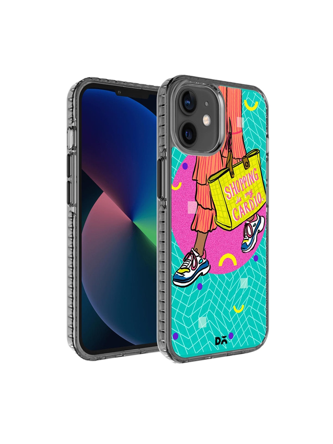 

DailyObjects Blue & Pink Shopping Cardio Stride 2.0 Case Cover For iPhone 12