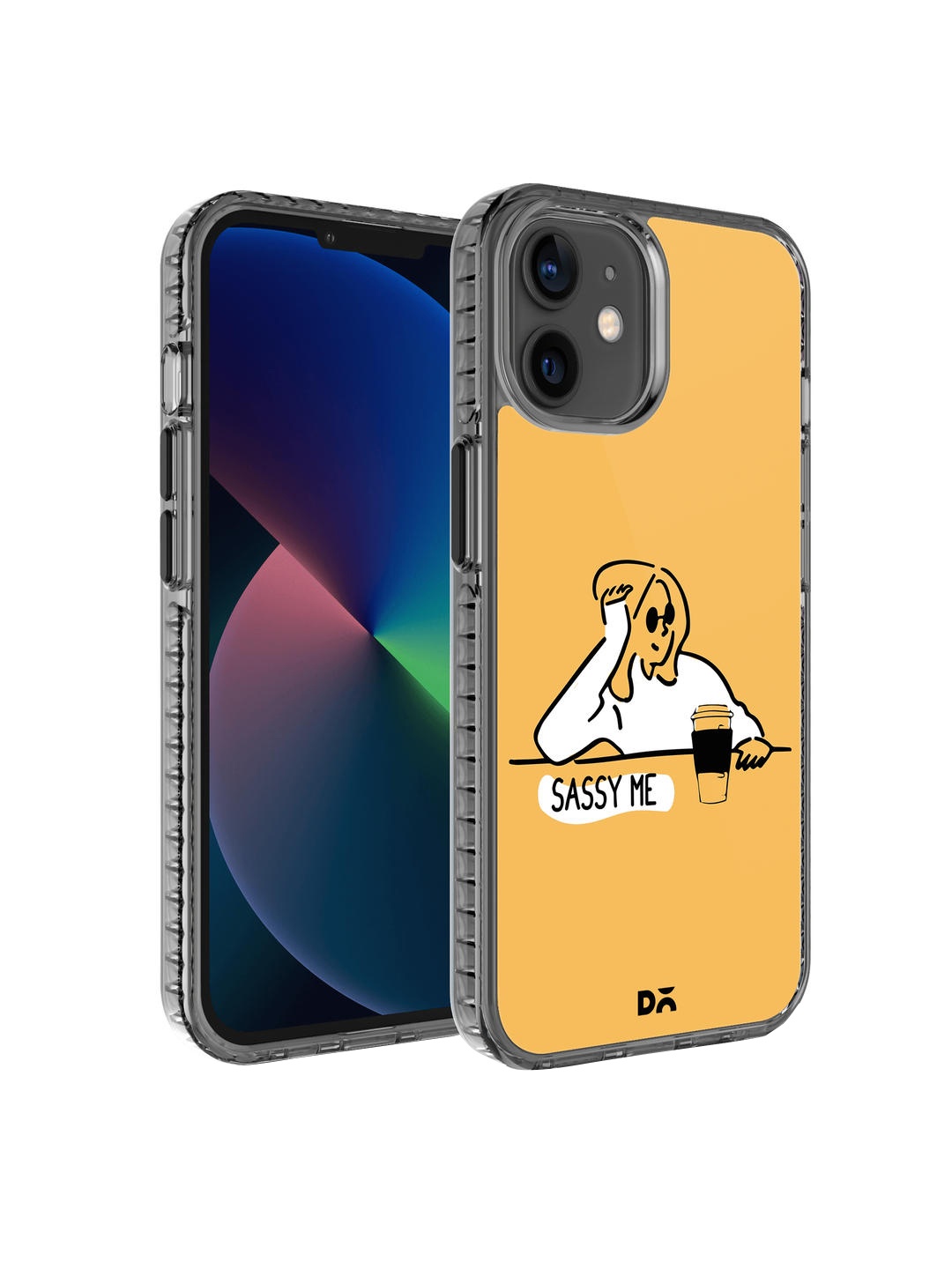 

DailyObjects Yellow & White Sassy Me Printed iPhone 12 Phone Case