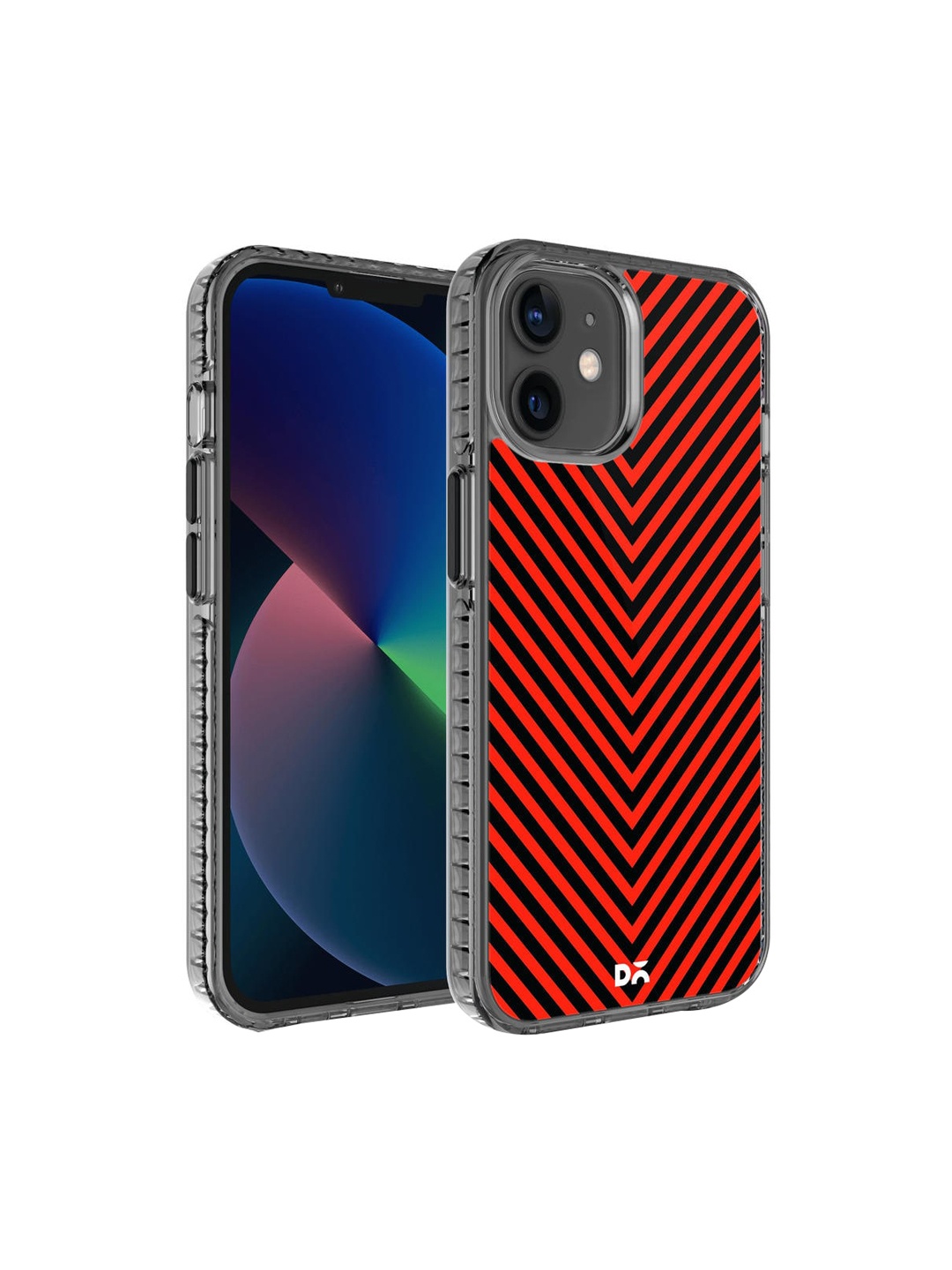 

DailyObjects Black & Red V Red iPhone 12 Back Case