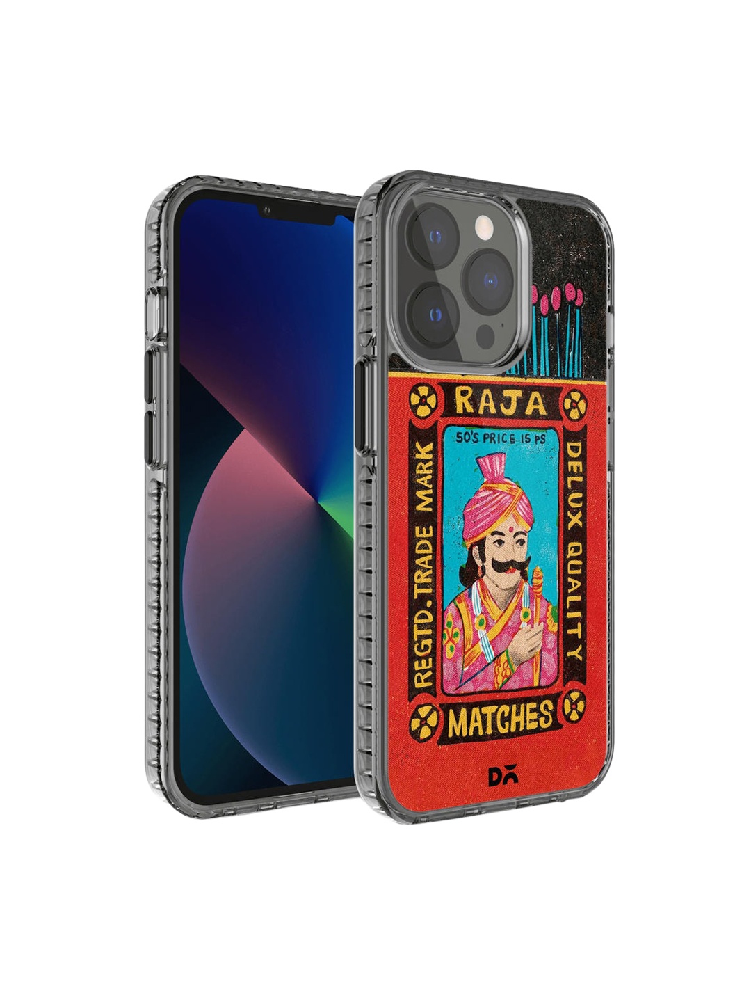 

DailyObjects Red & Black Printed Raja Matchbox Stride 2.0 iPhone 13 Pro Phone Back Case