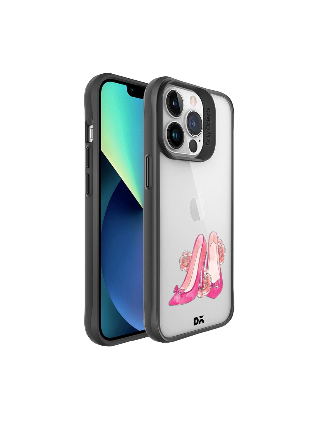 

DailyObjects Transparent & Pink Stilettos iPhone 13 Pro Mobile Case