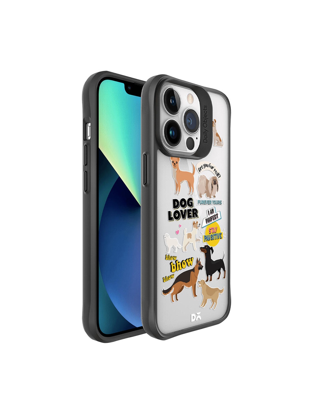

DailyObjects Transparent & Brown Fur Babies iPhone 13 Pro Mobile Case