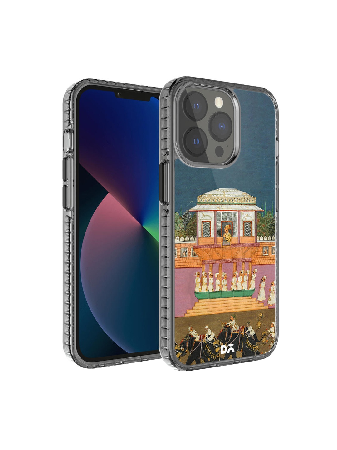 

DailyObjects Blue & Orange Printed Royal Parade iPhone 13 Pro Phone Case