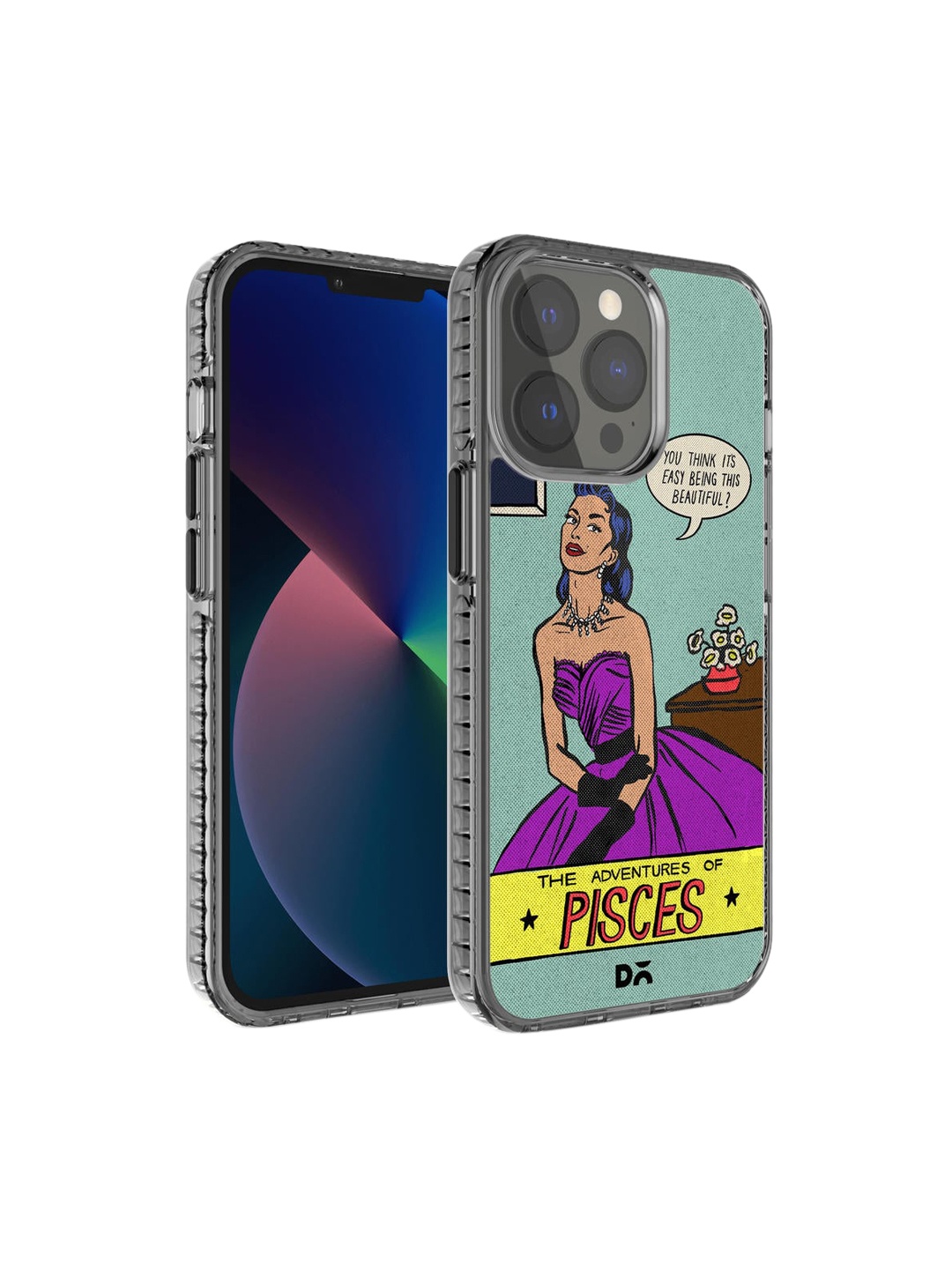

DailyObjects Green & Yellow Printed iPhone 13 Pro Phone Case