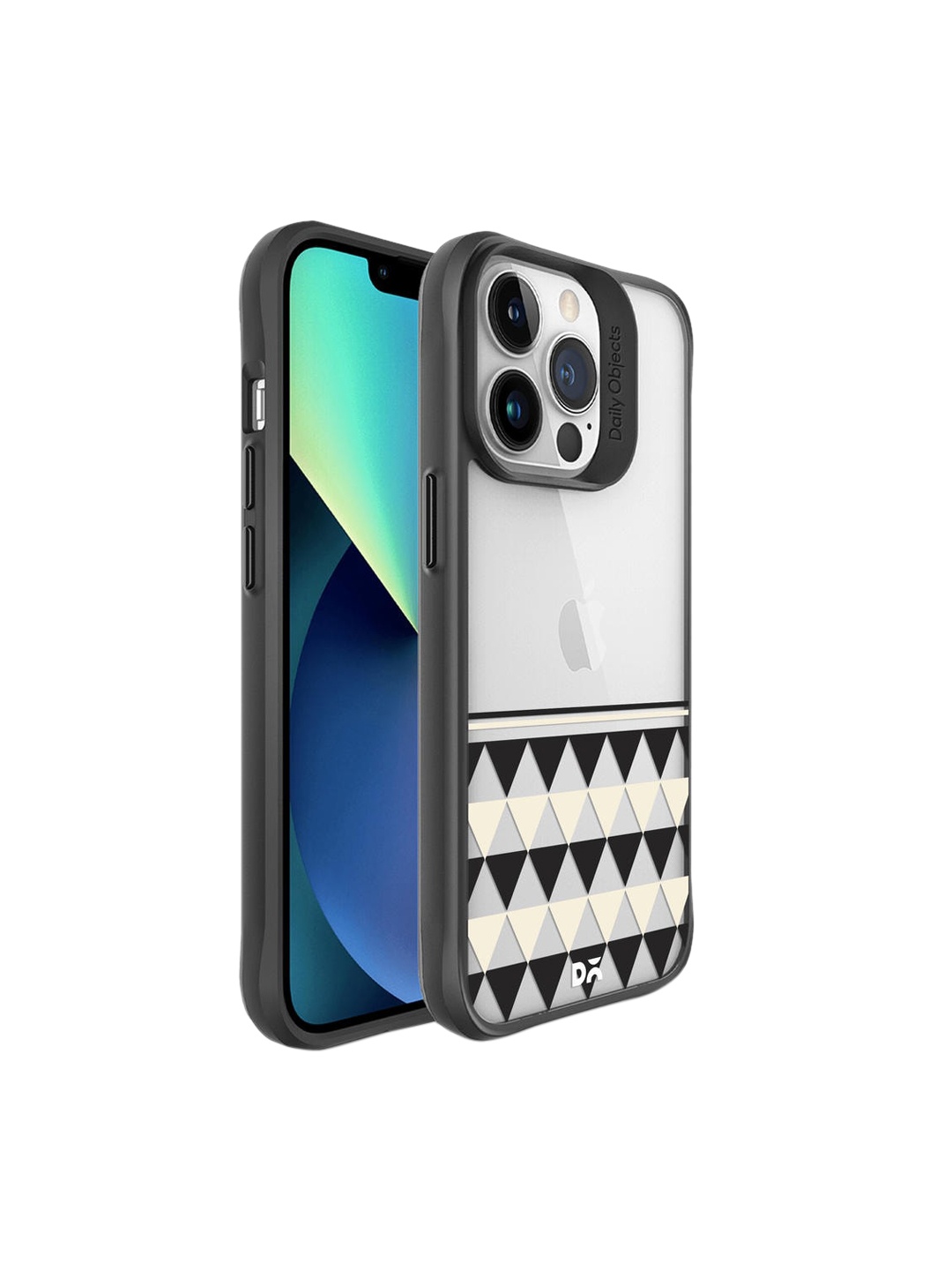 

DailyObjects Black & Grey Printed iPhone 13 Pro Phone Case