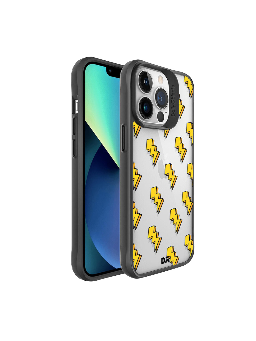 

DailyObjects Transparent & Yellow Thunder Icon iPhone 13 Pro Back Case