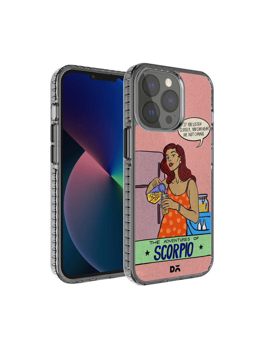 

DailyObjects Pink & Orange Printed Scorpio Stride 2.0 iPhone 13 Pro Phone Back Case