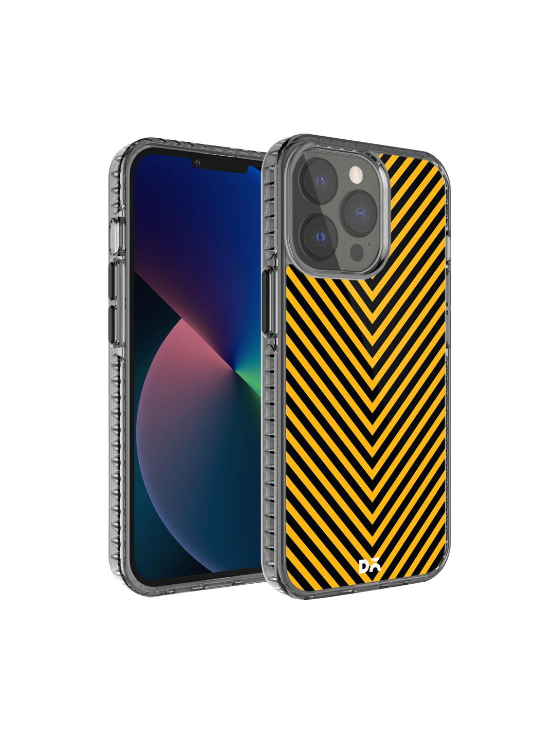 

DailyObjects Yellow & Black V Ochre iPhone 13 Pro Max Mobile Case