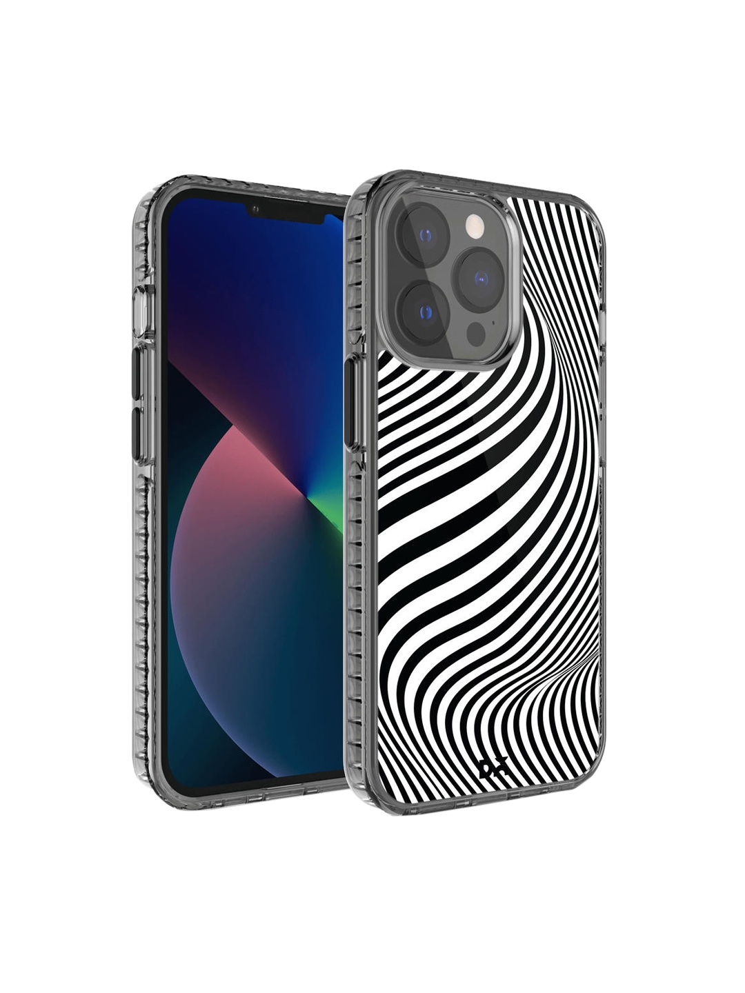 

DailyObjects White & Black Zebra Waves iPhone 13 Pro Max Phone Case