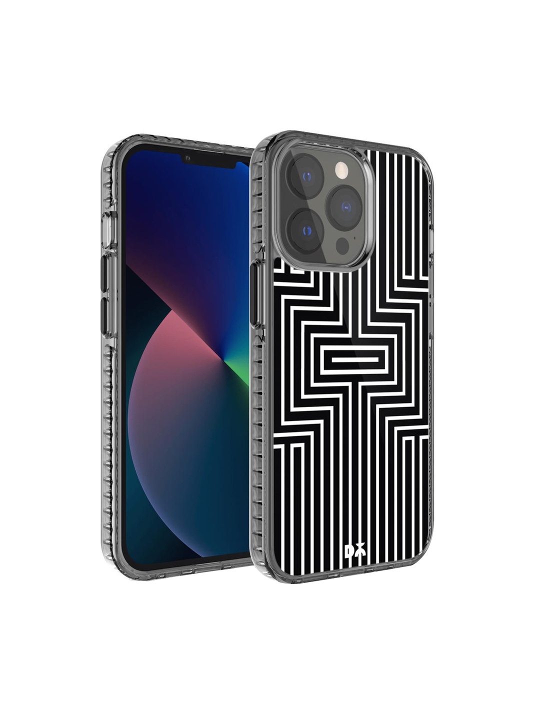 

DailyObjects White & Black Maze iPhone 13 Pro Max Back Case