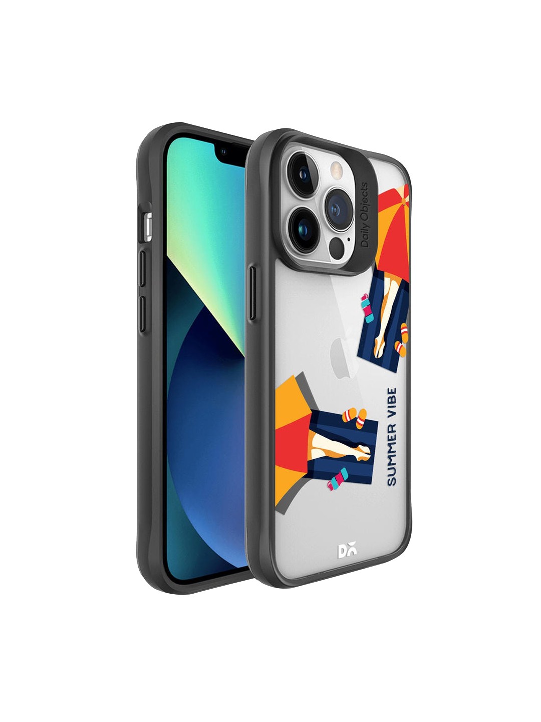 

DailyObjects Black Summery Vibe iPhone 13 Pro Max Back Case