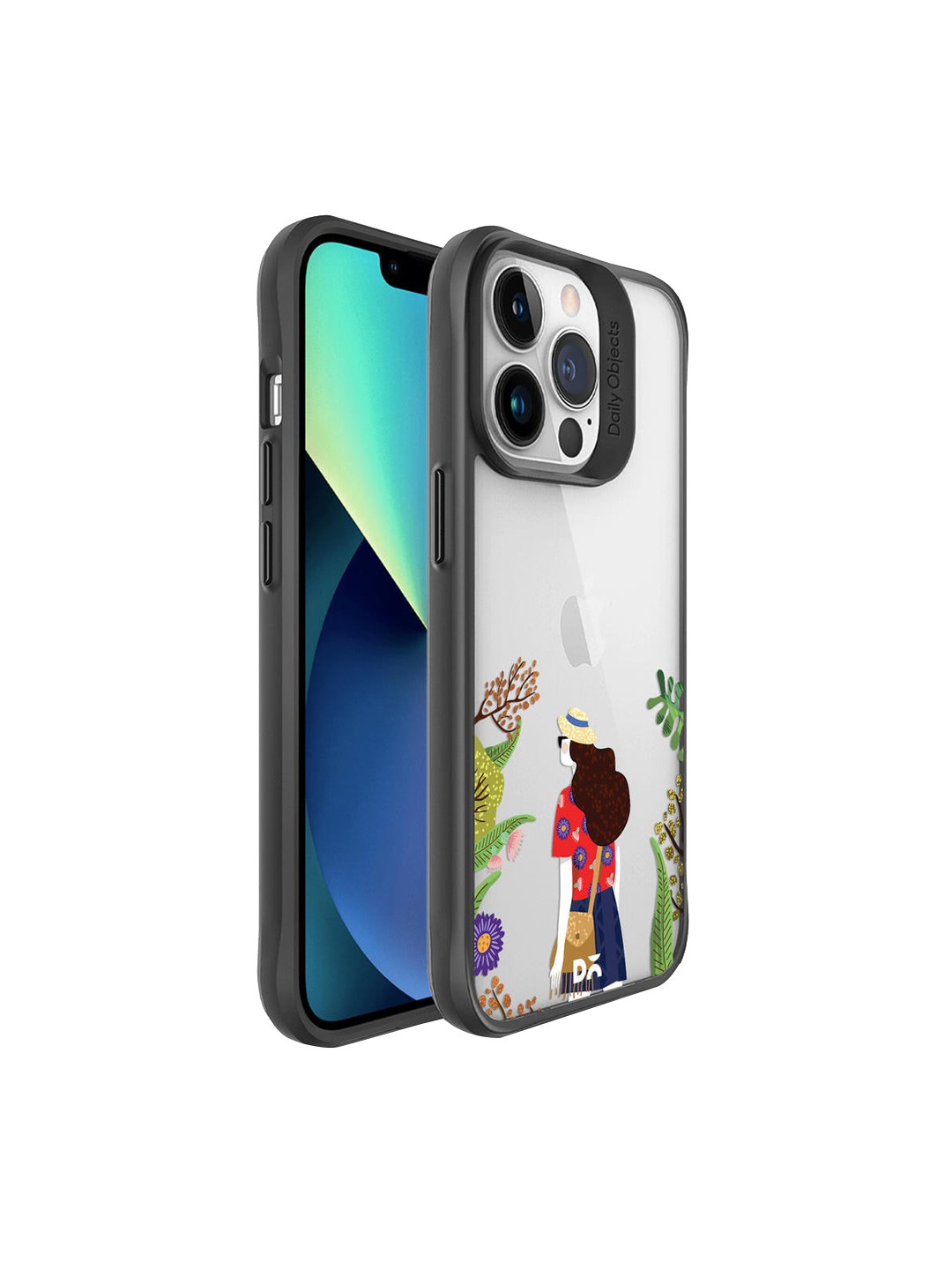 

DailyObjects Transparent & Green Rastafari iPhone 13 Pro Max Back Case