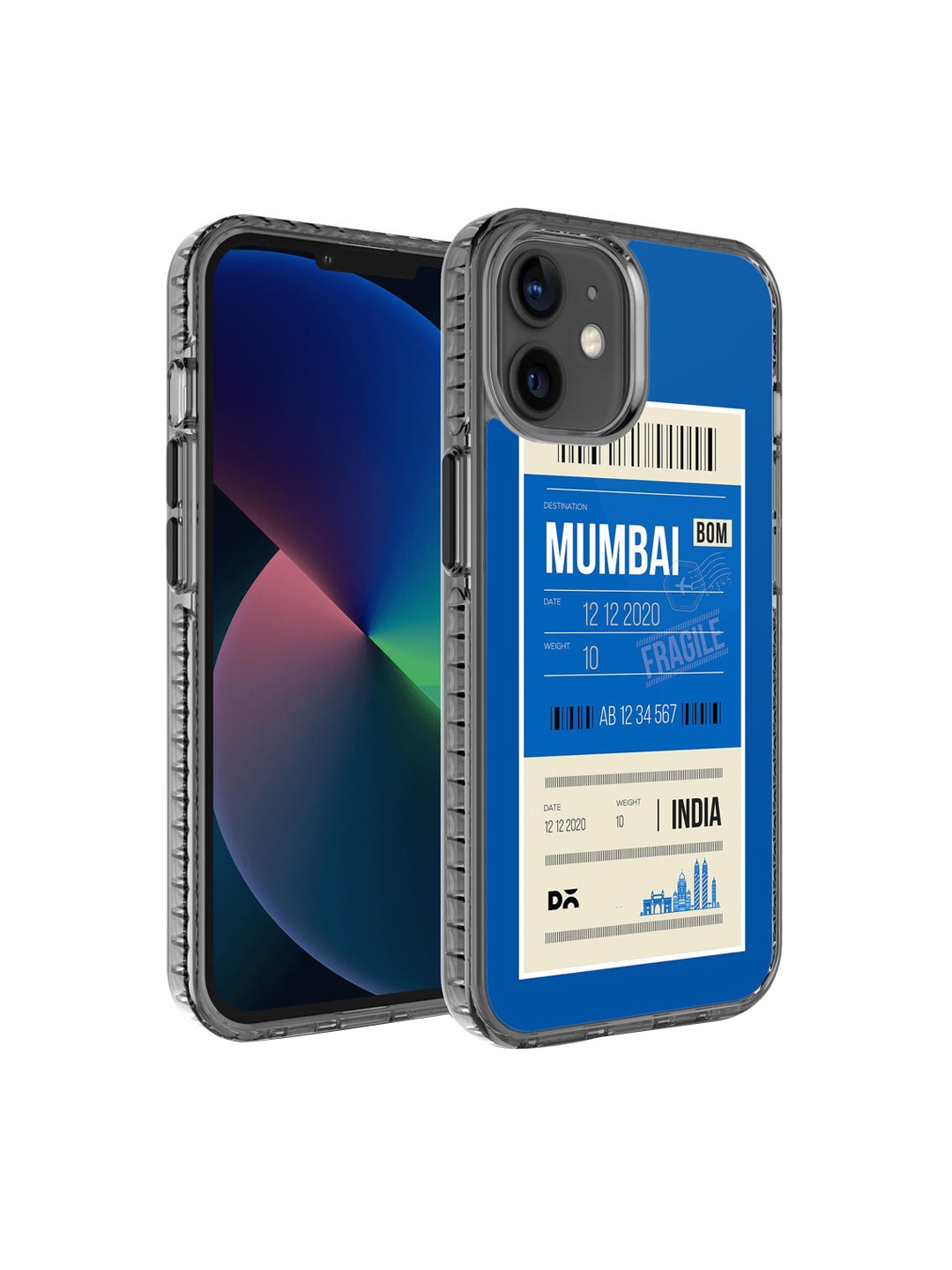 

DailyObjects Blue & White Printed Mumbai City Tag iPhone 12 Mini Phone Case