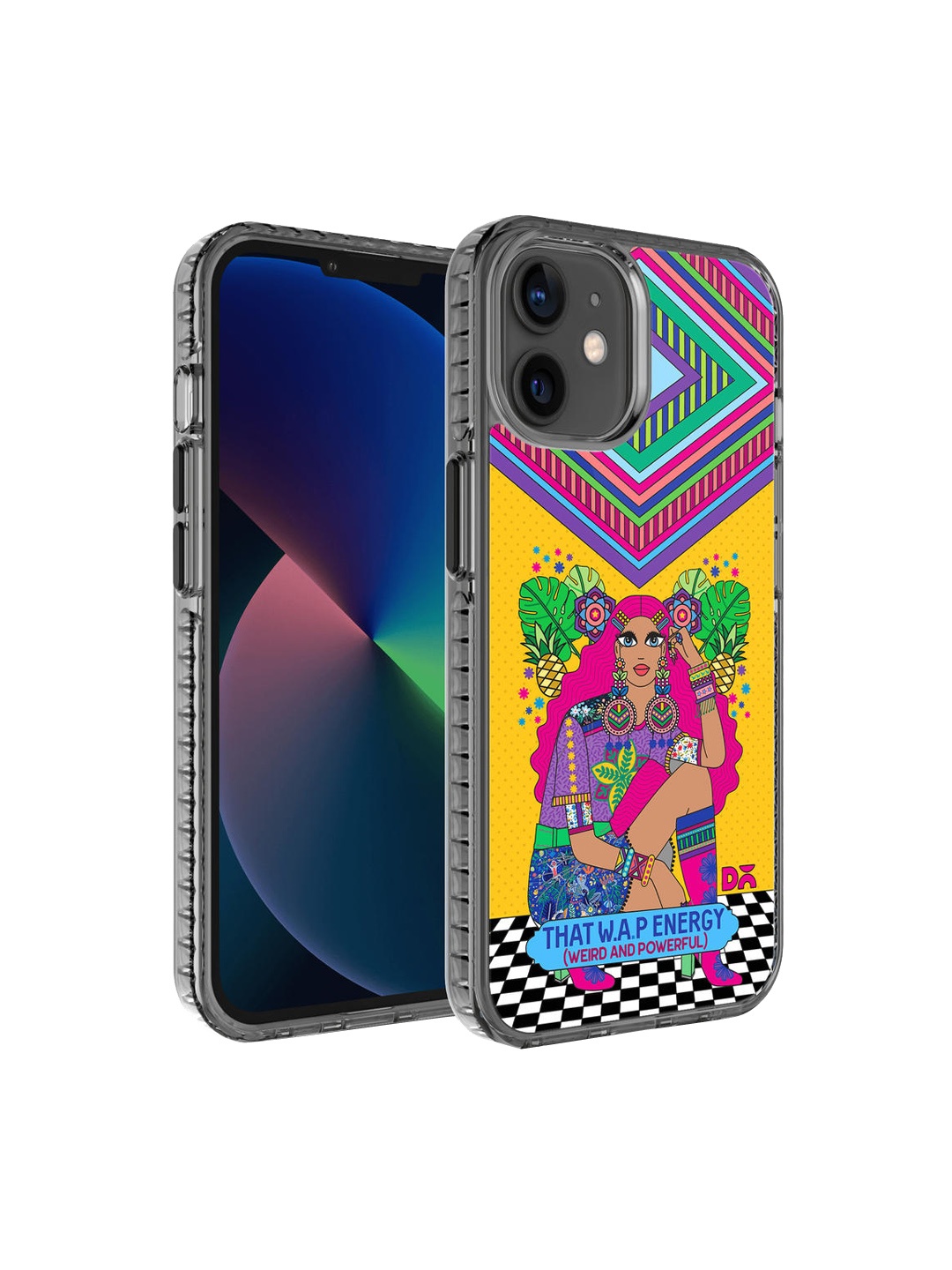 

DailyObjects Yellow & Pink Weird & Powerful Printed iPhone 12 Mini Phone Case