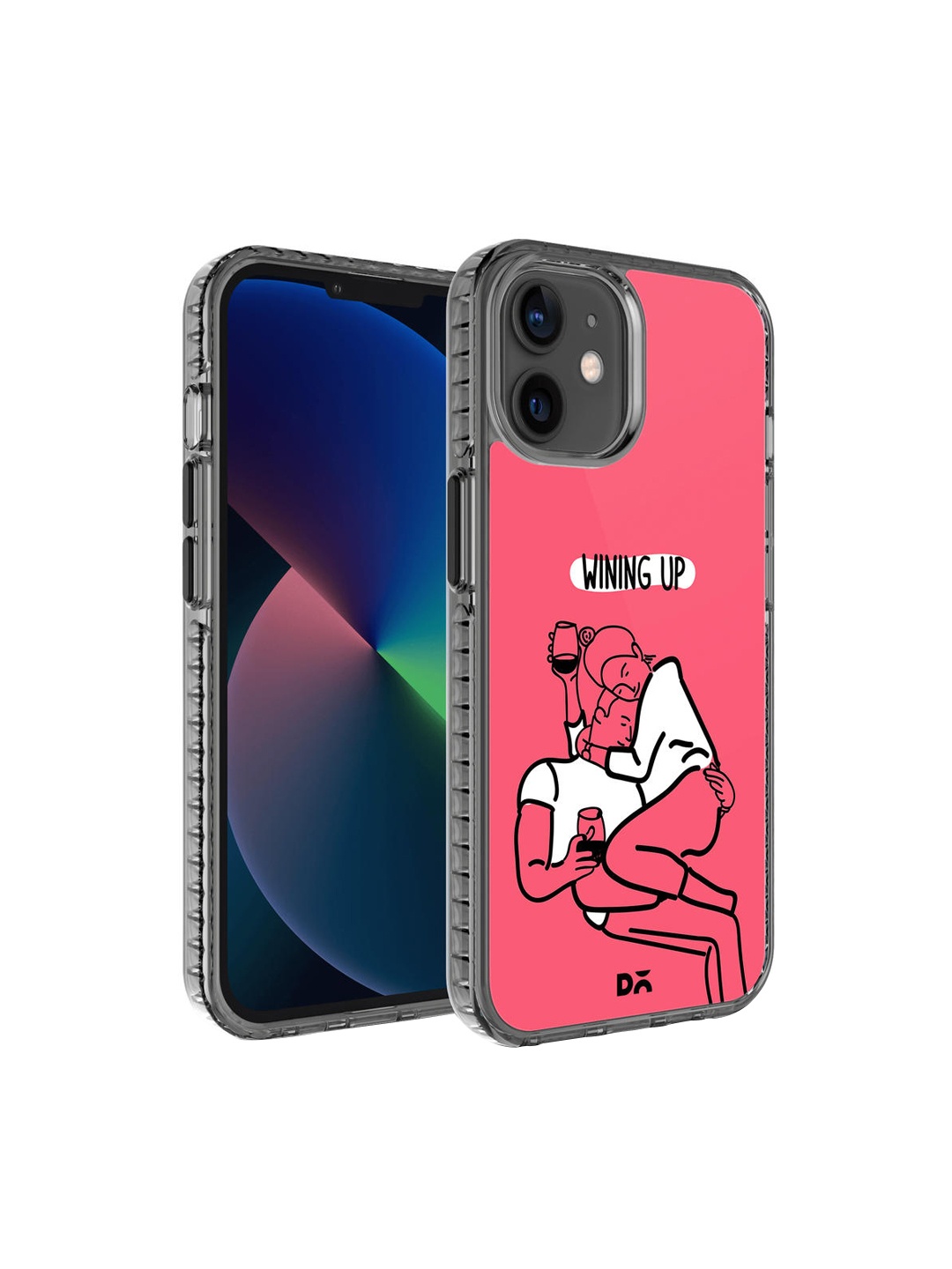 

DailyObjects Black Printed Wining Up Stride iPhone12 Mini Phone Case