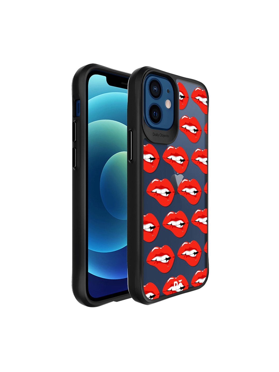 

DailyObjects Blue & Red Come Hither Printed iPhone 12 Mini Back Case