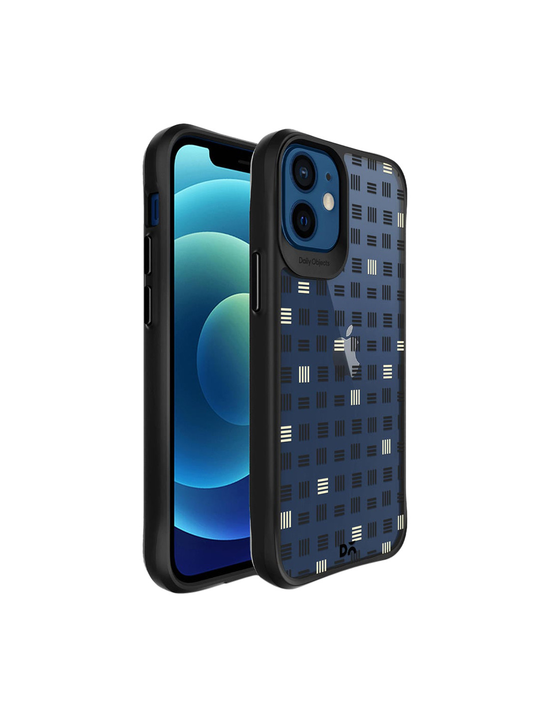 

DailyObjects Black Tally Black Hybrid Clear iPhone 12 Mini Case Cover