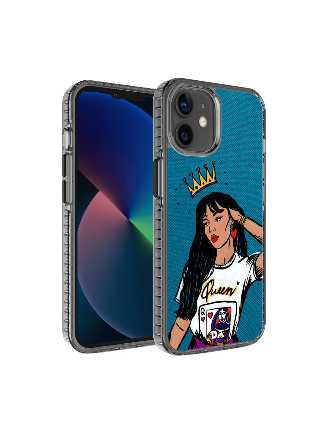 

DailyObjects Multi-Coloured Printed Queen Babe iPhone 12 Mini Phone Case