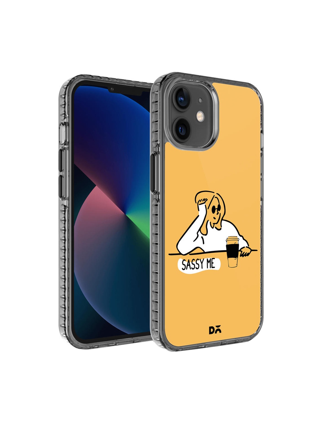 

DailyObjects Yellow White Sassy Me Stride 2.0 Case Cover For iPhone 12 Mini