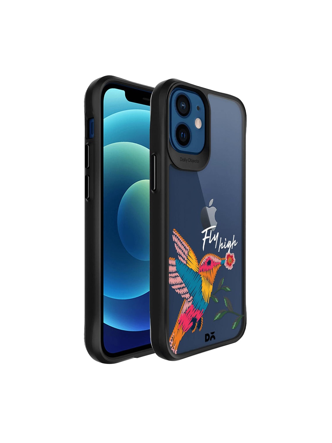 

DailyObjects Blue Fly High Black iPhone 12 Mini Back Case