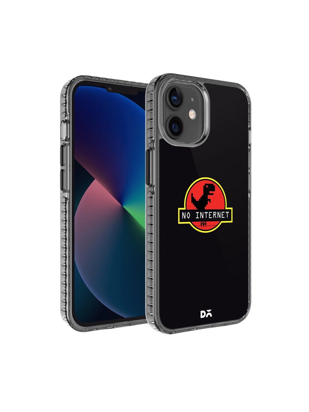 

DailyObjects Black & Red No Internet Stride 2.0 iPhone 12 Mini Back Case