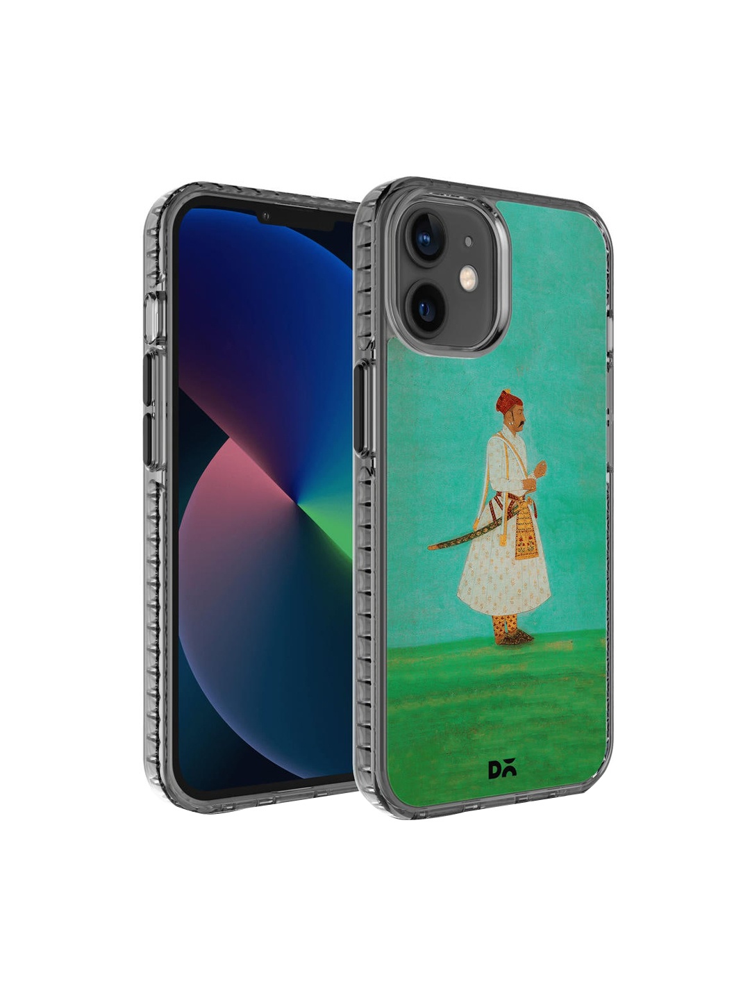 DailyObjects Green & White Printed iPhone 12 Mini Back Case