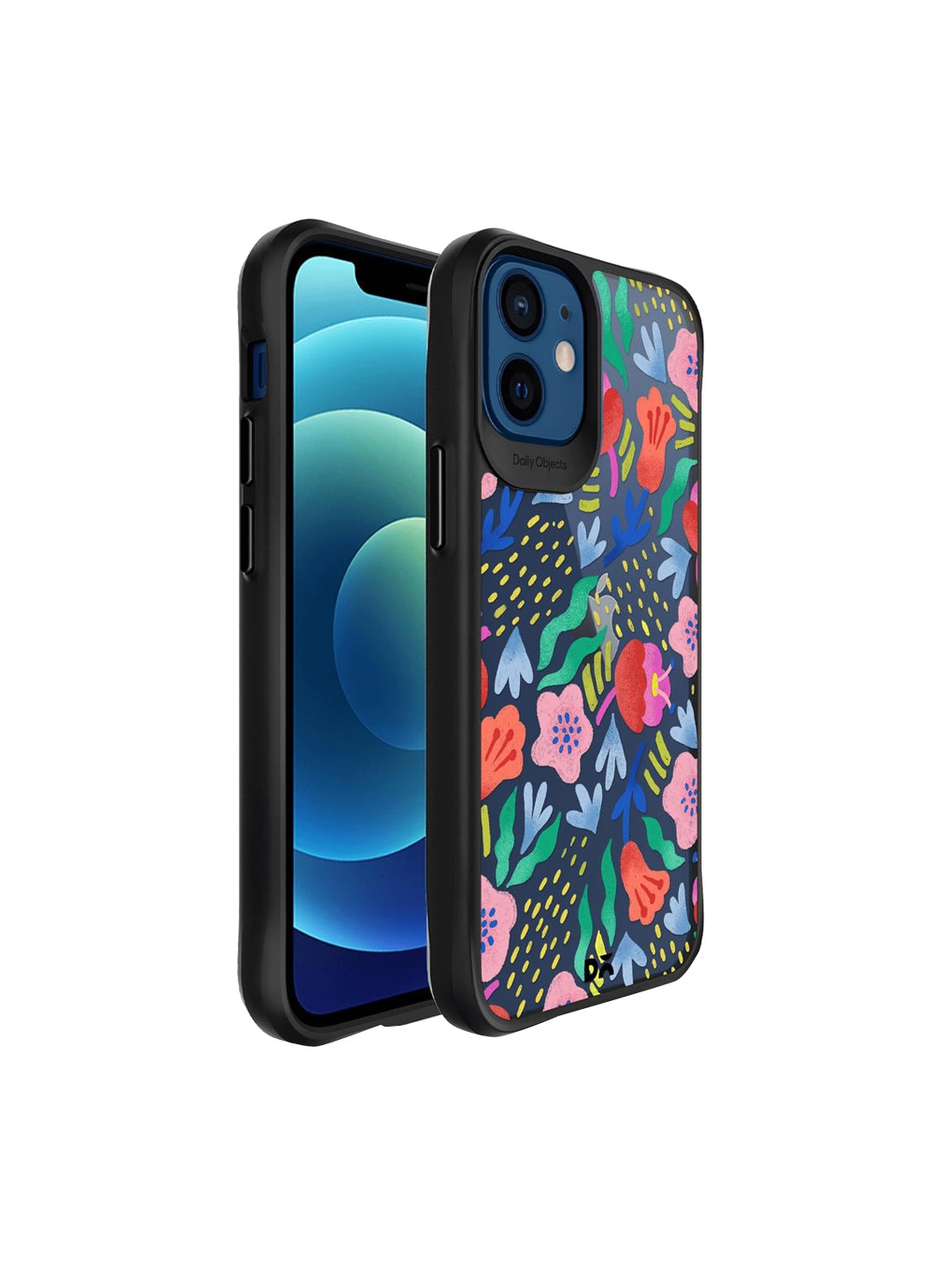 

DailyObjects Blue & Red Printed iPhone 12 Mini Back Case
