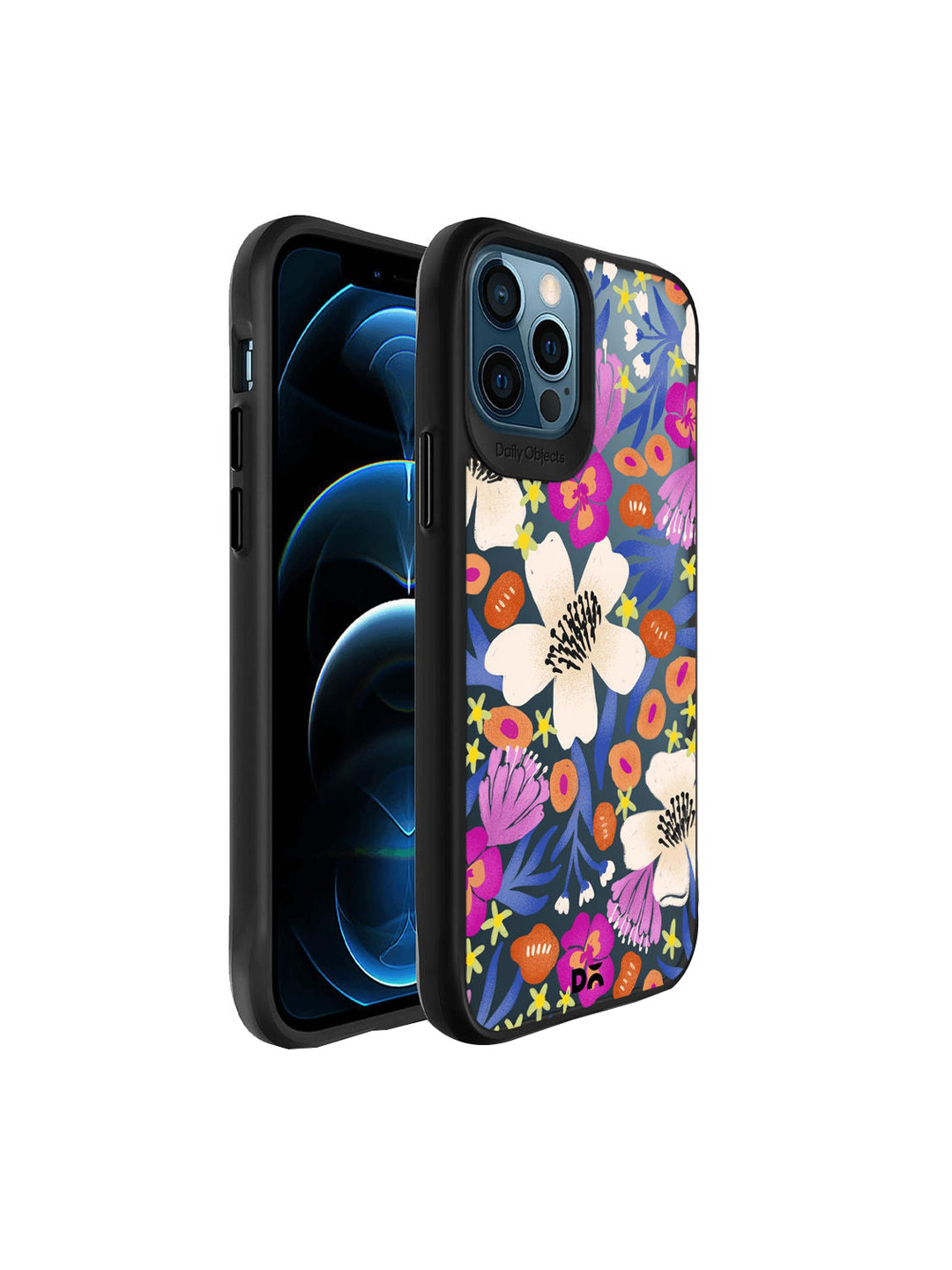 

DailyObjects Blue & Pink Printed iPhone 12 Pro Back Case