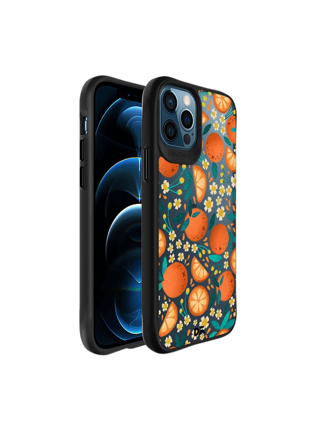 

DailyObjects Black Orange Haul Printed iPhone 12 Pro Back Case, Multi