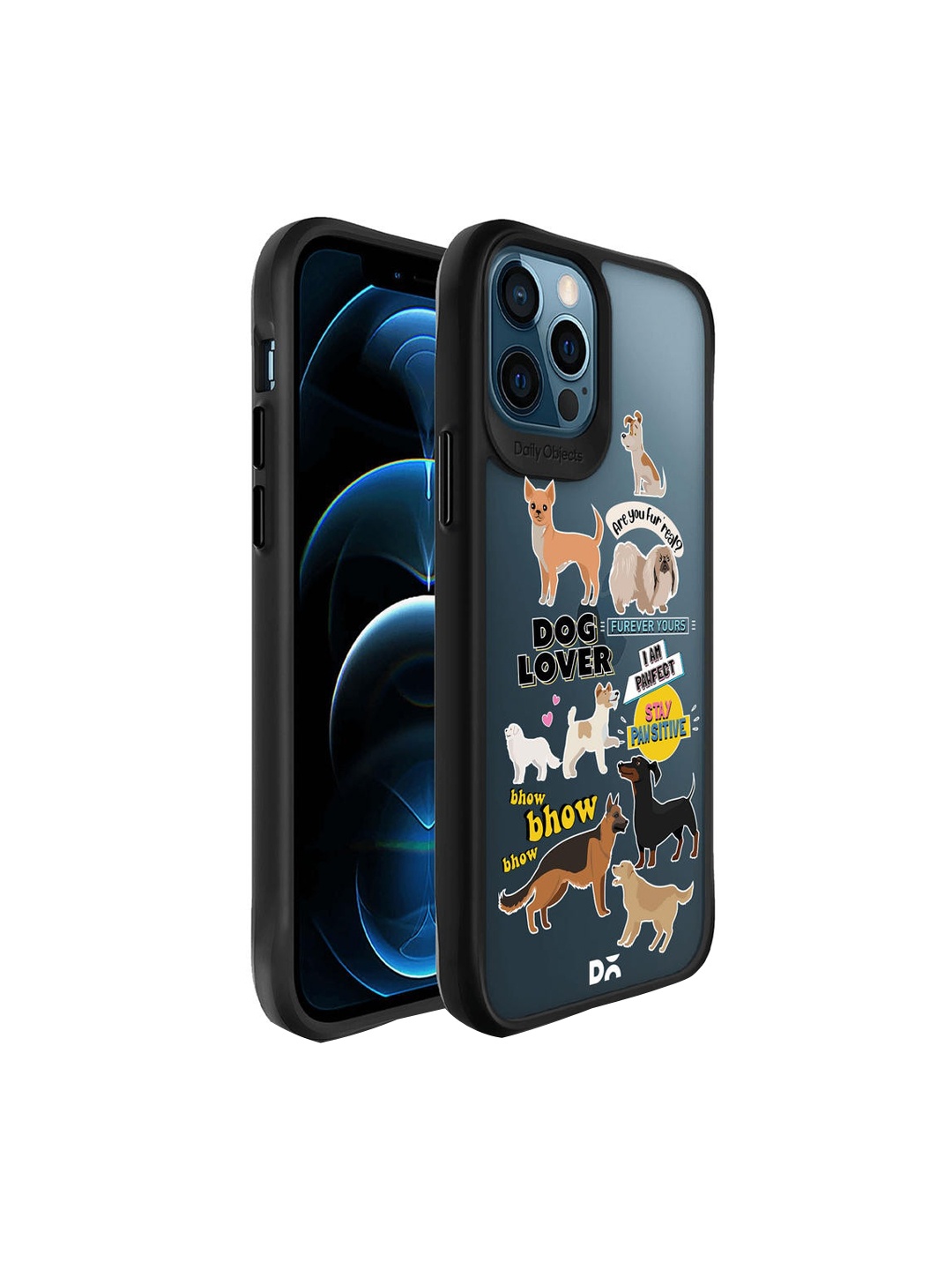 

DailyObjects Multicolour Fur Babies Printed iPhone 12 Pro Back Case, Multi
