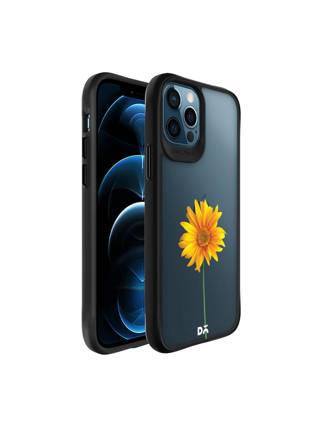 

DailyObjects Black & Yellow Printed iPhone 12 Pro Back Case