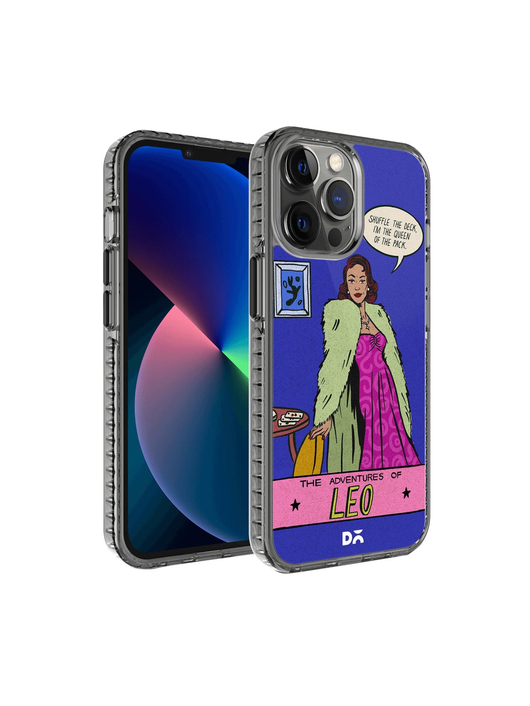 

DailyObjects Blue & Pink Leo Stride Printed iPhone 12 Pro Back Case
