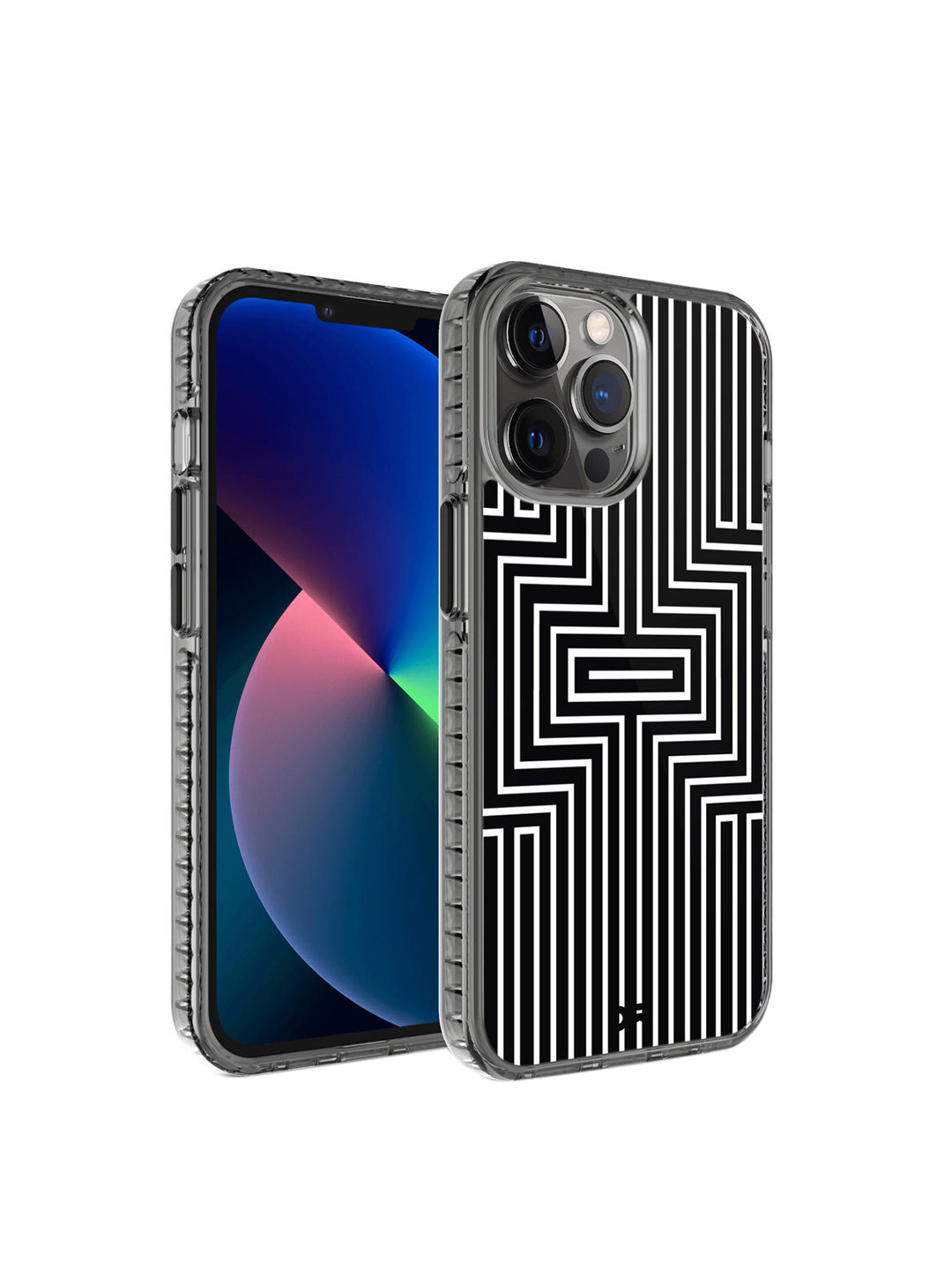 

DailyObjects Black & White Maze Printed iPhone 12 Pro Back Case