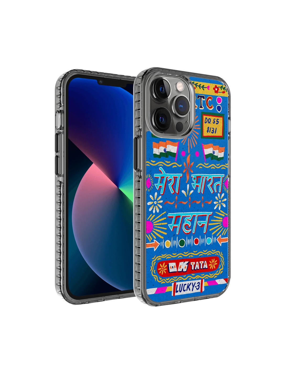 

DailyObjects Blue Mahaan Bharat Truchback Printed iPhone 12 Pro Back Case